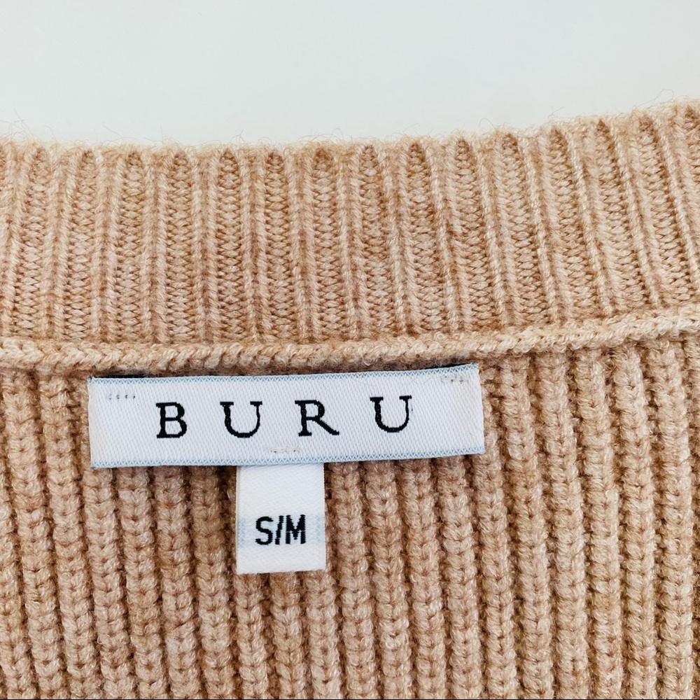 Buru Sadie Knit V-Neck Midi Dress - Picture 5 of 9